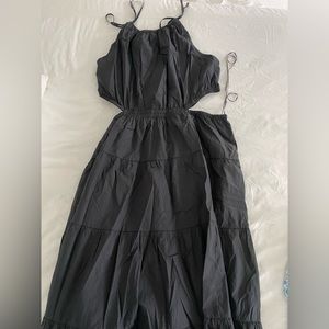 J. Crew Harbour Dress Side Cutout - Black
